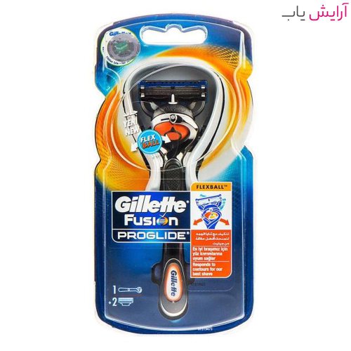 خود تراش ژیلت مدل Fusion Proglide Flexball به همراه یک تیغ یدک - Gillette Fusion Proglide Flexball With 1 Blade